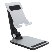 Portable Cellphone Cradle, Foldable Phone Stand for Gaming, Height Adjustable Cell Phone Holder with Smooth Surface, Desktop Dock for Easy Access,