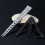 (White) Not Sharpened Butterfly Cutter Easy To Carry Learning Simulation Tools High Hardness Mini Folding Cutter For Practicing Qinhai 5