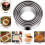 (Silver) Stainless steel biscuit cutting machine set (5 pieces) 3