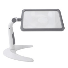 Magnifying Glass with Light Stand 48 LEDs 2.5X Rotating Adjustable for Seniors