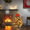 Realistic Artificial Pine Tree, 60Cm Mini Christmas Tree for Tabletop Xmas Decorations with LED String Lights 4