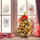 Realistic Artificial Pine Tree, 60Cm Mini Christmas Tree for Tabletop Xmas Decorations with LED String Lights 8