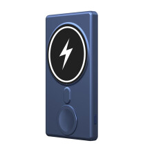 Prenosná nabíjačka s rýchlym výstupom typu C, magnetická powerbanka s kapacitou 5000 mAh pre bezdrôtové nabíjanie, ultrakompaktný dizajn,