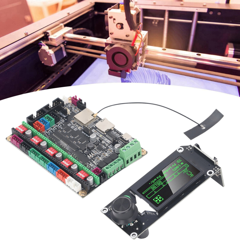 3D Printer Motherboard Kit With Lcd & A4988 Drivers, Dc12-24V 7891387390876