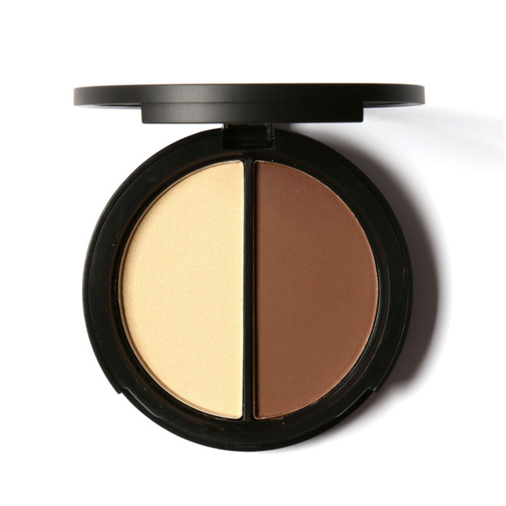 Highlighter & Matte Bronzer Palette, Fine and Smooth Powder for Natural Shadow Effects, Sculpt and Define, Long Lasting, Strong Three-Dimensional