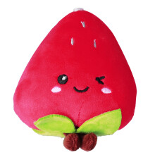 Interactive Plush Needle Organizer, Mental Stimulation Sewing Tool with Strawberry Pattern, Super Soft Cotton Pincushion for Orderly Storage,