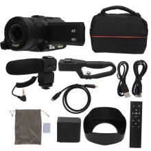 Compact Camcorder with Time Lapse Functionality, Rotating Screen270Degree3.0Inch IPS Touch Screen, 4K Ultra HD Video Camera with30X Digital Zoom,