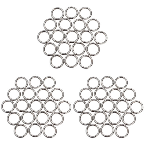 60Pcs Silver Split Jump Rings Rust Resistant Jewelry Making Connectors