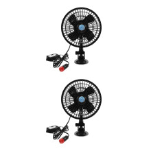 2Pièces Ventilateurs Auto 12V , Ventilation Fraîche Pour