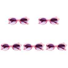 5Paare Kinder Party Sonnenbrillen Pink Kunststoff Bowknot Dekobrille