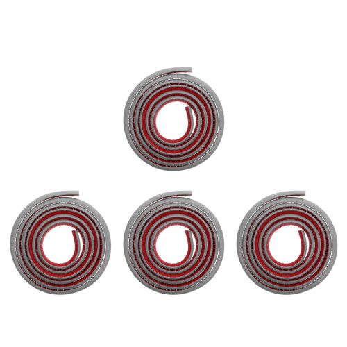 4Stk Flexible PVC Eckleiste Grau Selbstklebend Für , Treppe, Bad