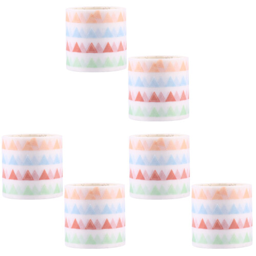 6Stk Washi Tape Coil Planer Haftnotizen Journal Sticker