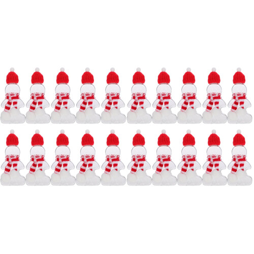 2Sets Gingerbread Plastic Beverage Bottles for Festive Storage