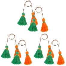 6Pcs Delicate Cotton Tassels for Curtain and Home Decor Multicolor