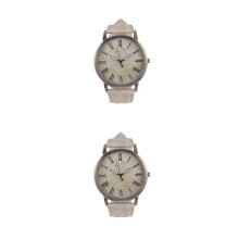 2Stk Quarzuhr Canvas Weiß Damen Elegant Für & Geschenk