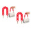2Stk Rote Bag Chain Strap DIY Handtasche 1