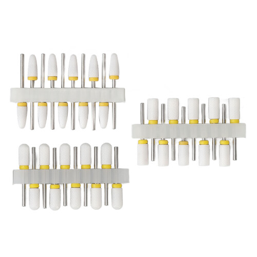 Ceramic Nail Drill Bits30PCS Replacement Heads for Electric Nail File Multifunctional Electronic Manicure Set Polish Surface Remove Cuticles Shaping 2