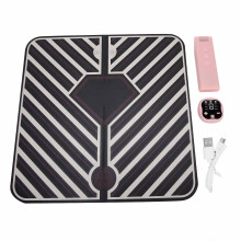 Ems Foot Massager Mat, Portable Device For Acupressure Pad With Remote Control, Ensuring Hands Free Control During Pain Relief Sessions (Dark Purple)