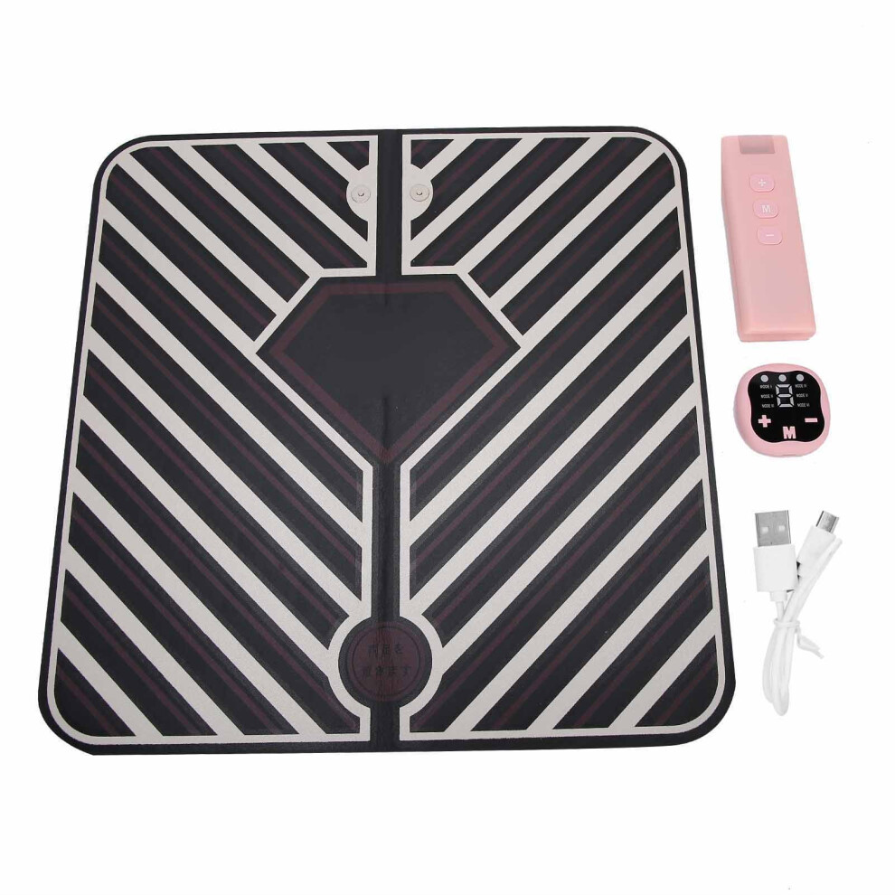 Dark/Purple Ems Foot Massager Mat, Portable Device For Acupressure Pad With Remote Control, Ensuring Hands Free Control During Pain Relief Sessions ( Purple)