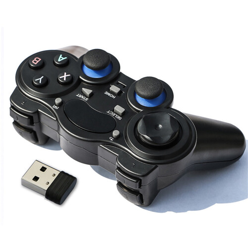 Universele gamecontroller compatibel met pc's (Windows XP, 7, 8, 10, 11), PS3, Steam en Android-systemen, met multi-mode, Xinput, DirectInput en 2.4G. 2
