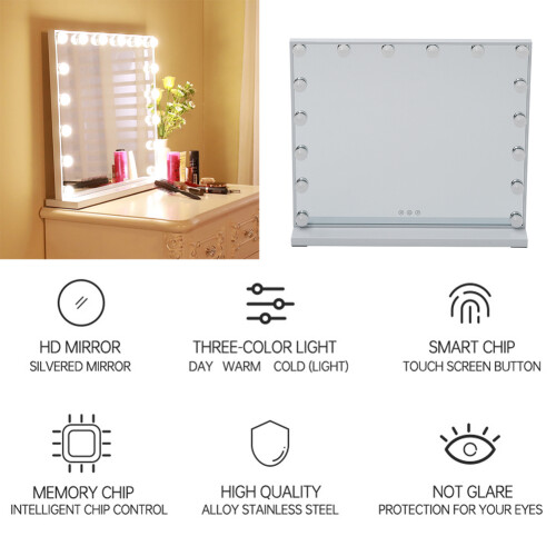 Makeup Hollywood Vanity Mirror with LED Lights 2