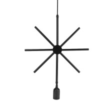 Sputnik Chandeliers, Anti-Oxidant Metal Geometric Light Fixtures for Dimmable and Adjustable Height Applications