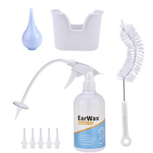 Gentle Irrigation System, Effective Ear Wax Removal Kit for Safe Home Cleaning, Portable Mini Washer with Medical Grade Components, Includes Basin,