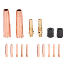 Kit d'accessoires pour pistolets MIG, compatible Tweco, buse à gaz en laiton de 1/2 pouce avec manchon réglable, ensemble complet pour pistolets MIG