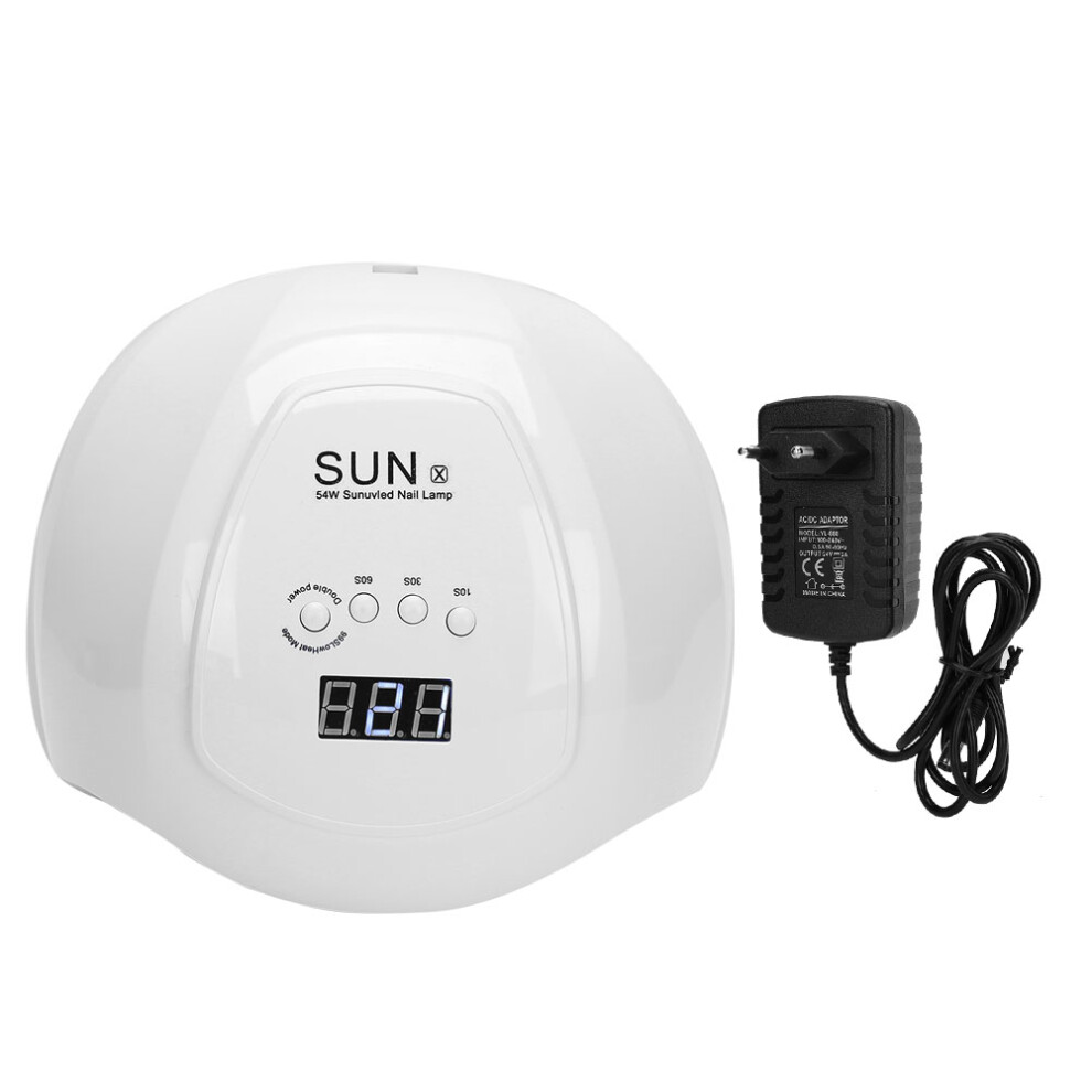 Versatile Nail Dryer, 54W UV LED Lamp for Quick and Even Curing, Removable Base for Convenient Pedicures, Perfect for Home and Salon Use