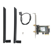 Tri-Band Wireless Card, M.2NGFF Format, Supports WiFi6E And Bluetooth5.2, OFDMA, MU-MIMO, Low Latency, Ideal For Windows10/11 (64bit) PC