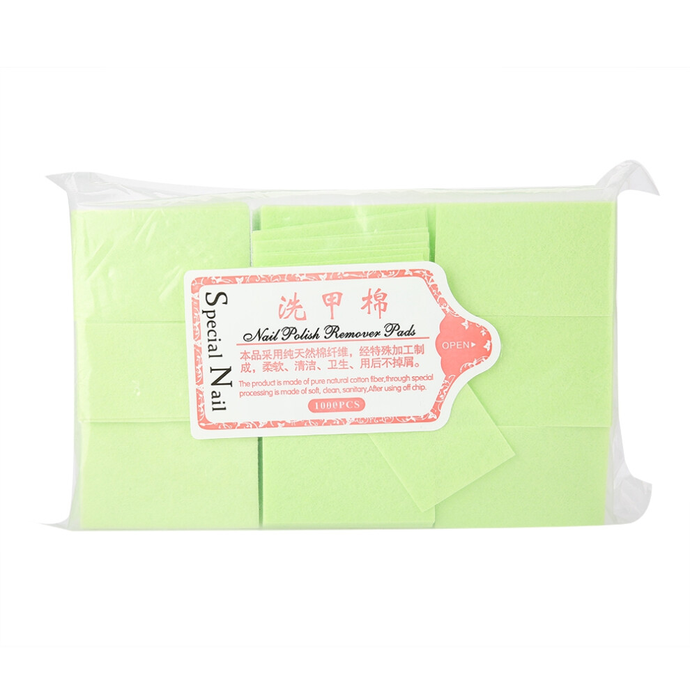 Portable Brush Cleaner Cotton Pads, Green Sanitary Lint Free Nail Wipes Absorbent Odorless For Tattoo Makeup Remover Face Cleaning, Nail Polish