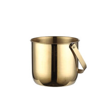 Bar Stainless Steel Ice Bucket With Handle Metal Bucket Cooler & Drink Tub Holds
