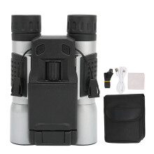 Binoclu digital Clear Vision pentru observarea păsărilor, binoclu compact Rubber Armor cu prismă BAK4, lentilă multistrat cu mărire de 12x,