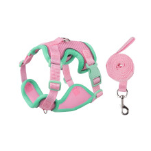 Cat Harness & Leash Set – Adjustable, Escape-Proof, Breathable, Reflective, Pink; Compatible with Small Cats & Kittens