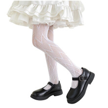 Girls Lace Tights Hollowed Fishnet Stockings Toddler Stockings Heart Pattern Dance Pantyhose Spring Summer 9-13 Years