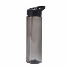 Clear BPA-Free Water Bottle with Straw, 700ml, Leak-Proof Flip Top – Compatible with Gym, Office, School