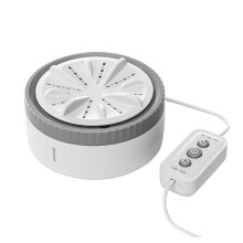 USB-Powered Portable Washing Mini Turbo Washer & Dishwasher 3 Timing Modes (10 20 30 Min) Compact 4.7" 4KG Capacity For Travel,Home & Small Laundry