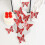 Valentine's Day Red Bowknot Butterfly Stickers 3D Double 1