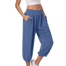 Women's Capri Pants Stretch High-Waisted Casual Summer