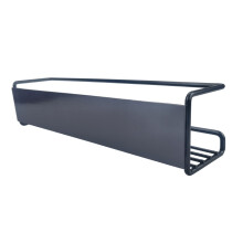 Space saving magnetic spice rack295x65x65mm iron black, suitable for kitchen, with strong magnetism and easy installation