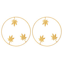Ginkgo Leaf Metal Wall Decor2-Pack Gold