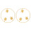 Ginkgo Leaf Metal Wall Decor2-Pack Gold 1