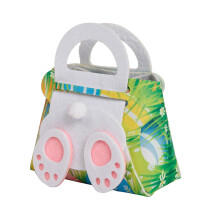 No Peculiar Smell13.5x12cm Lightweight Felt Easter Tote Bag for Kids' Parties and Gifts