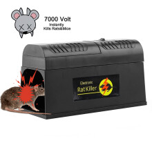 Electric Rat Trap for Indoor Use, 6000–8000V, 4xAA