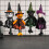 Halloween Hanging Decorations, Multicolour Cloth, 4Pack 4