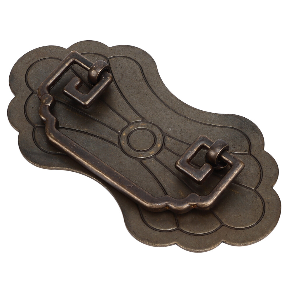 Antique Bronze Drawer Pull 12.8X7cm Chinese Style Vintage Handle For Cabinets 4951390338340