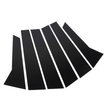 6Pcs Macan 95B Glossy Black Pillar Post Covers