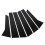 6Pcs Macan 95B Glossy Black Pillar Post Covers 1