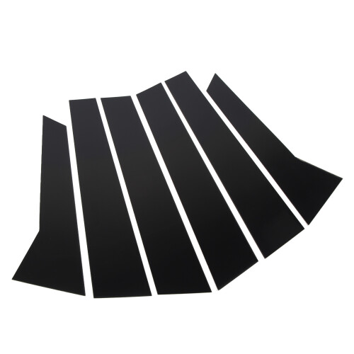 6Pcs Macan 95B Glossy Black Pillar Post Covers
