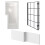 NES Home Nes Home 1700mm x 850mm Left Hand L Shaped Bath, Front Panel & Grid Screen 3